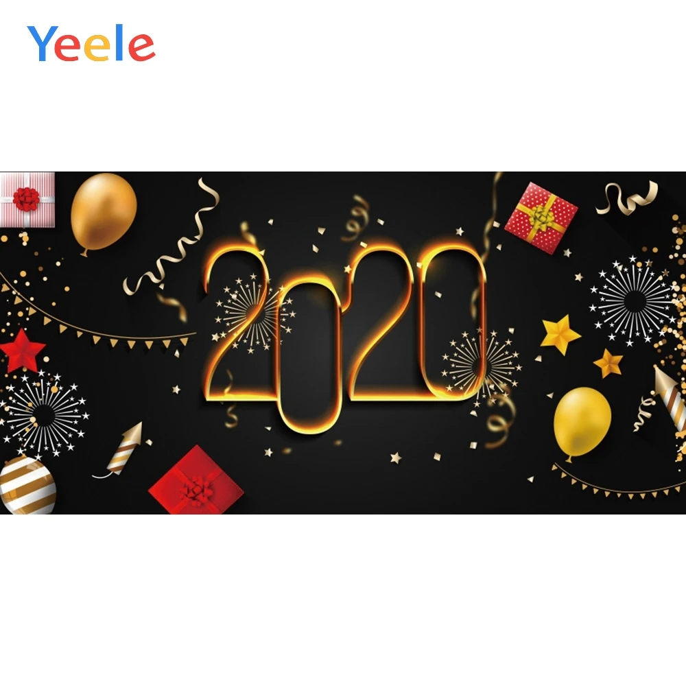Yeele 2020 счастливый новый год семья Rave вечерние подарки фотографии фоны