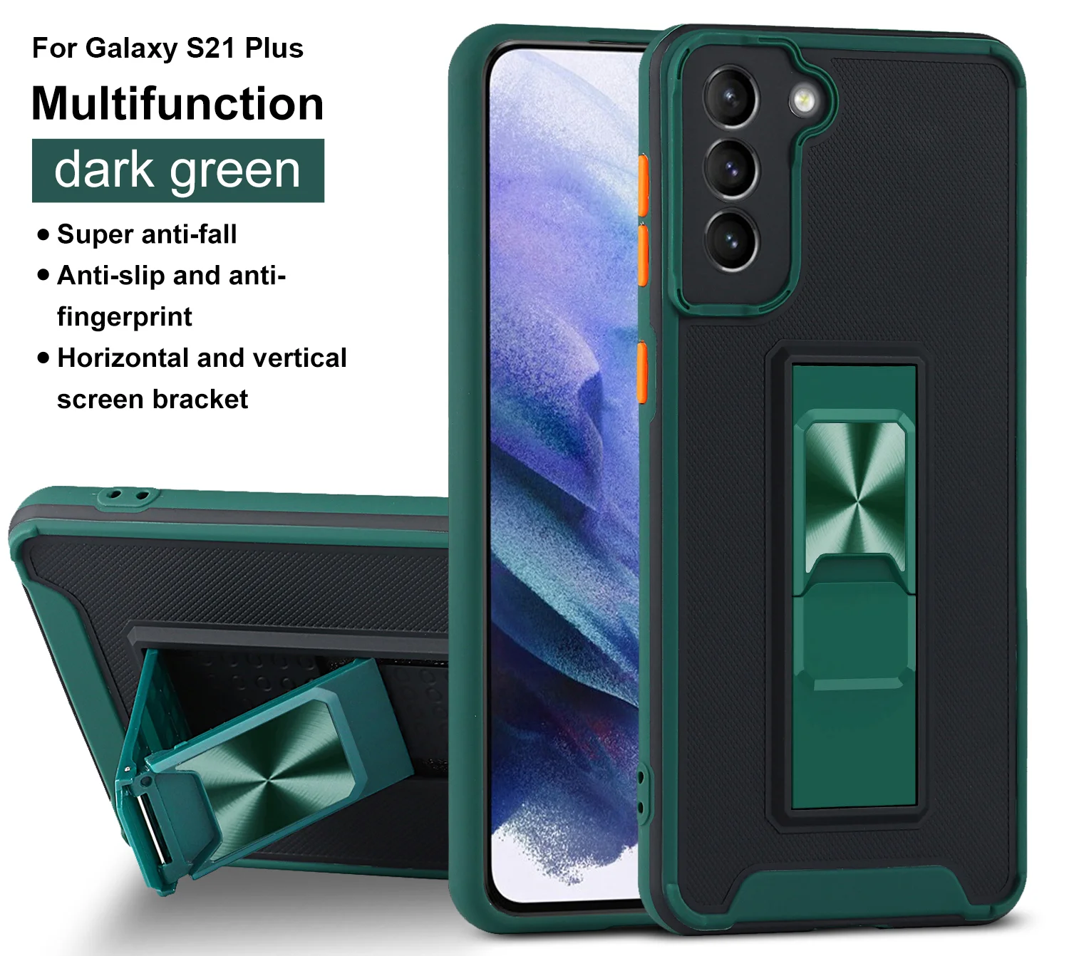 

Armor Bracket Phone Case For Samsung Galaxy A30 A20 A50 A20S S20 A50S A30S A10S FE A21 A21S A71 S21 A32 A51 4G Ultra Plus Cover