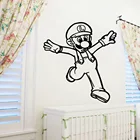 Милый супер Марио стикер на стену геймер съемные наклейки Diy обои Гостиная Детская комната украшение росписи