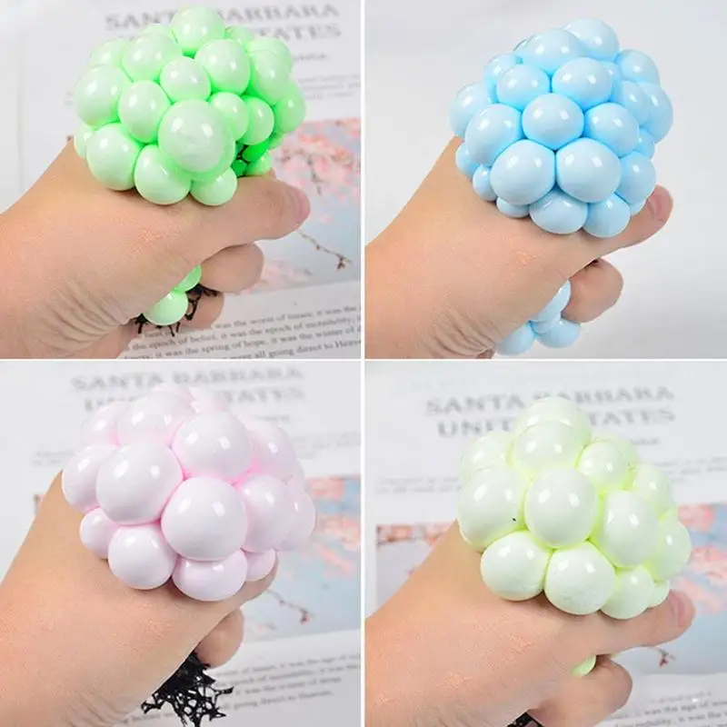 

6cm grape ball flour vent decompression ball pinch happy W3B1