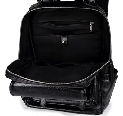 

Business Soft Anti Theft Backpack for Men School College Bookbag Laptop Computer Bags, PU Leather Travel Bag