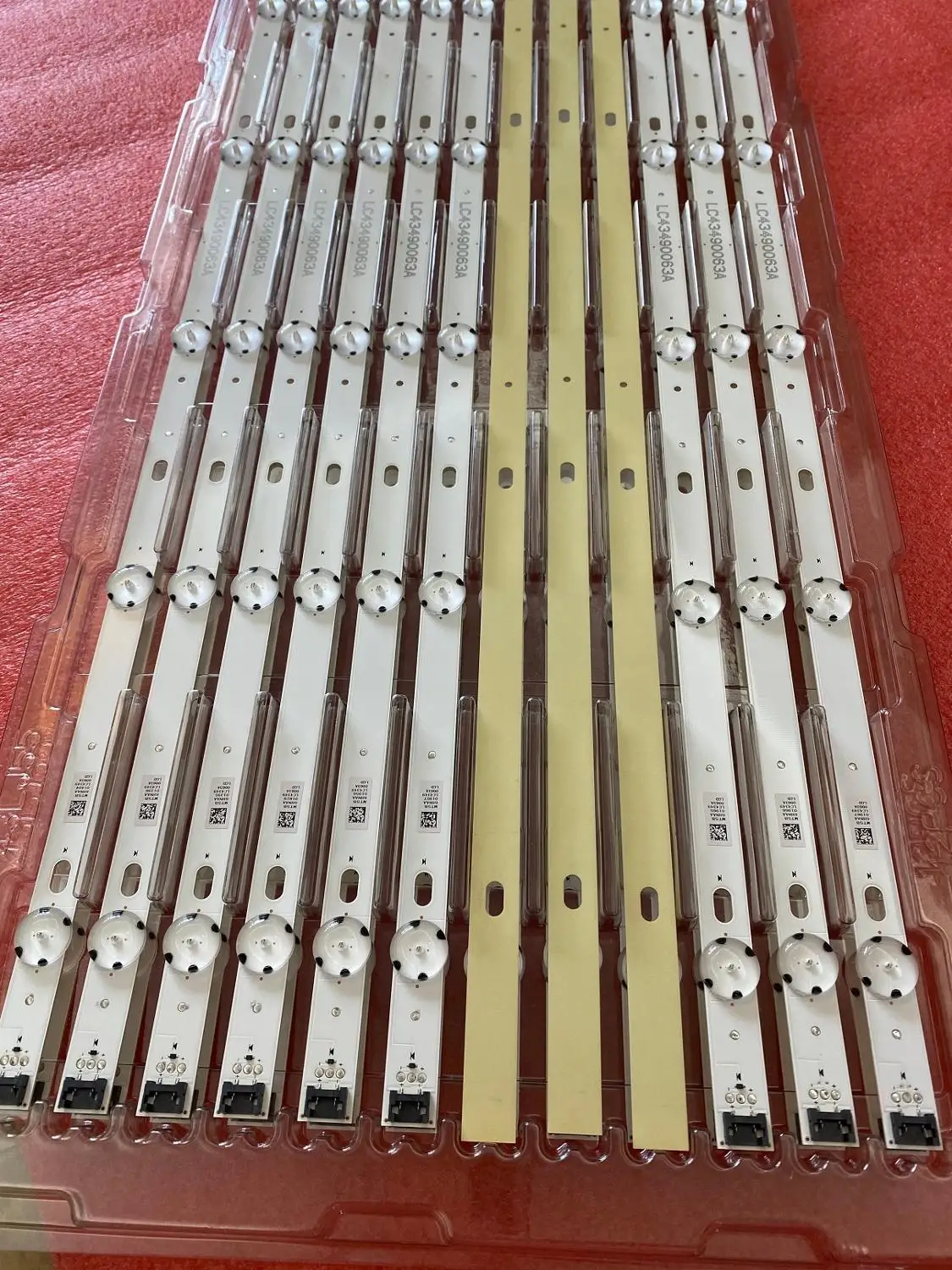 Новые 3 шт/комплект 7 светодиодный 830 мм полосы подсветки для LG 43UJ651V 43UJ701V 43UJ65_UHD_L