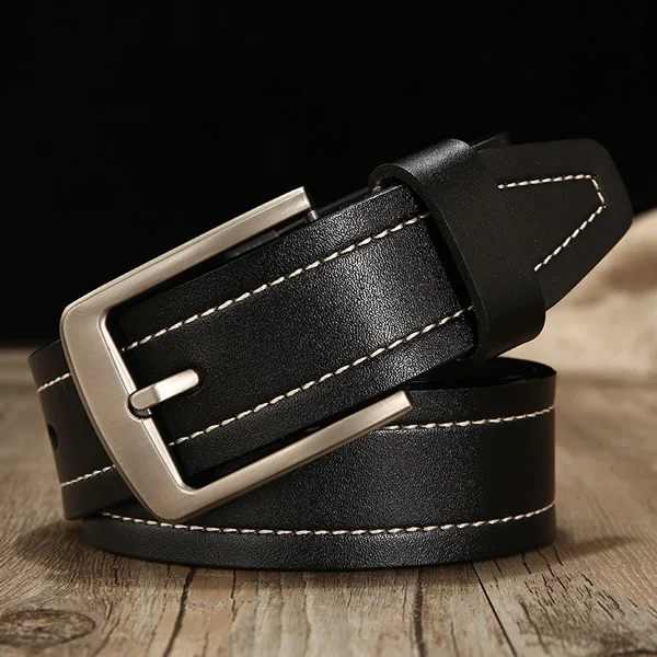 NZ509 black belt DWTS мужской кожаный ремень, мужской роскошный высококачественный брендовый ремень из натуральной кожи, ремни для мужчин, Воловья кожа, модная пряжка - Цвет: NZ509 black belt
