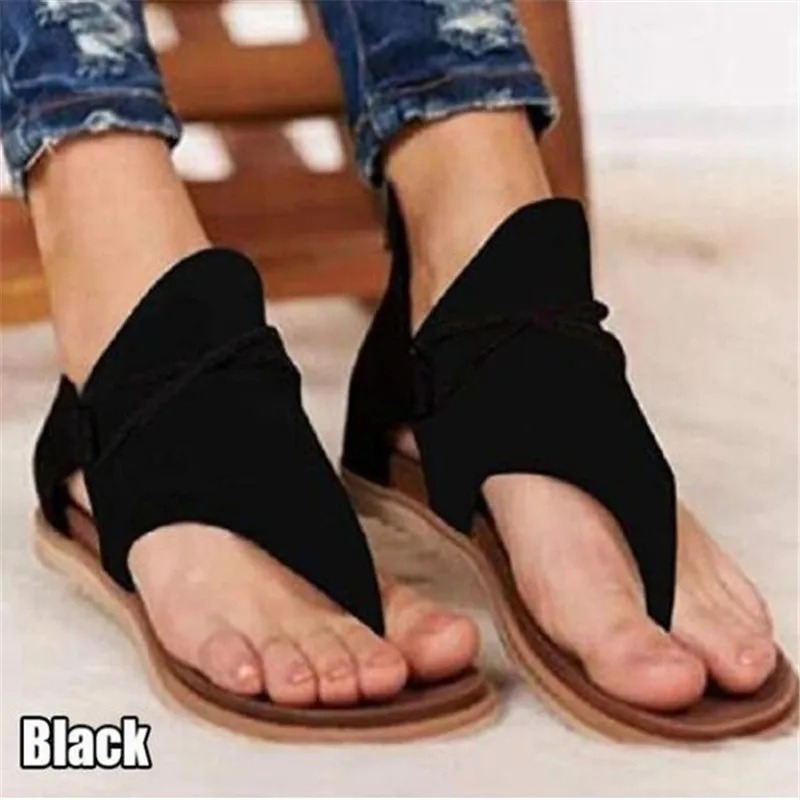 

Women Sandals Leopard Clip Toe Vintage Flat Retro Shoes Women Casual Female Beach Sandals Fashion Ladies 2020 Summer