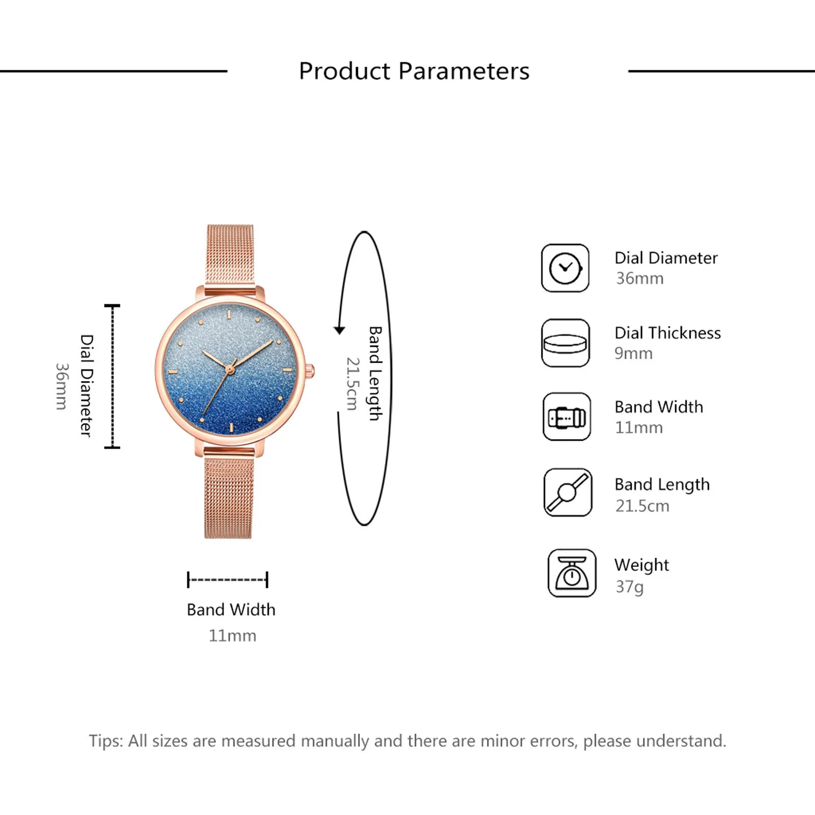 

Necklace Watch Lady Starry Sky Series Jewelry Business Casual Quartz Watch and Necklace Lady Jewelry Gift Set X*