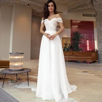 charming wedding dresses pleat sweetheart off shoulder zipper a line bridal gowns novia do 2021 new party vestidos