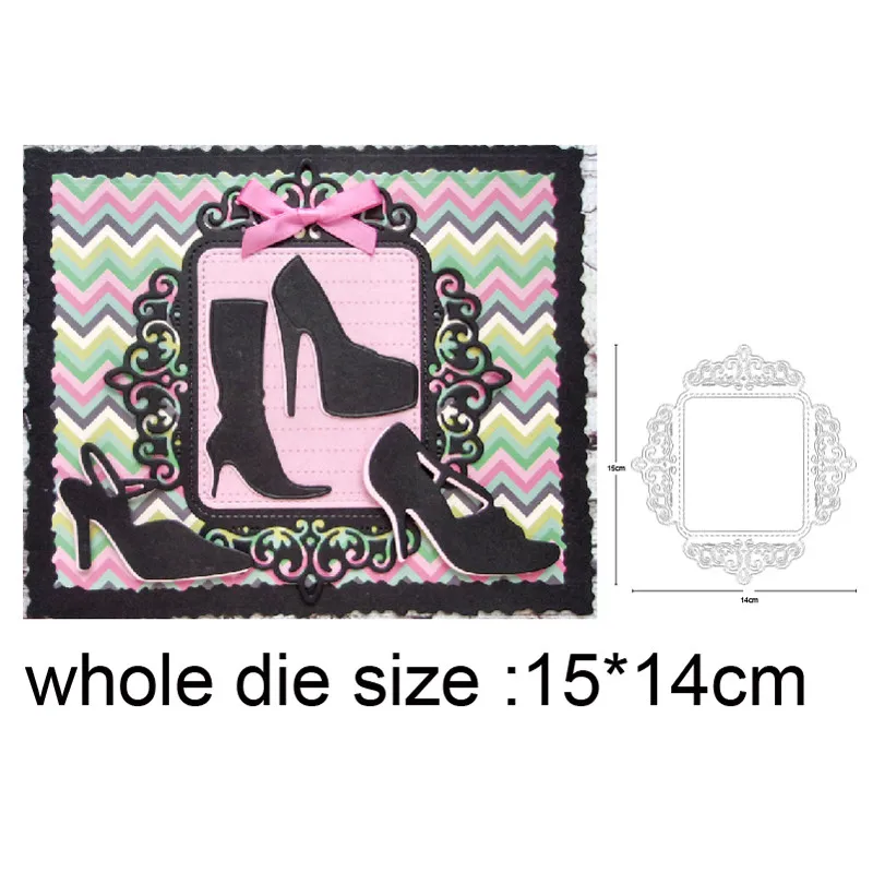 

Craft dies metal cutting dies cut die mold lace background phoho frame Scrapbooking paper craft knife mould blade punch stencils