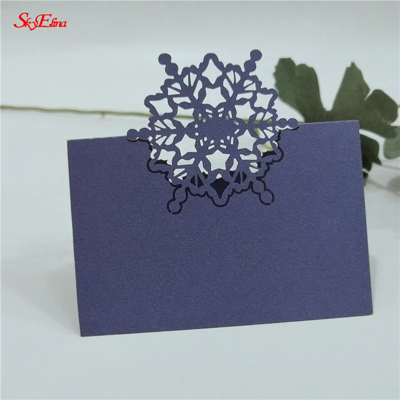 10 шт. декоративные карты снежинки для украшения вечеринки|Открытки и