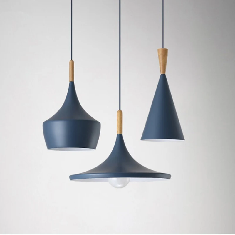 Простой светодиодный подвесной светильник в скандинавском стиле s лампа