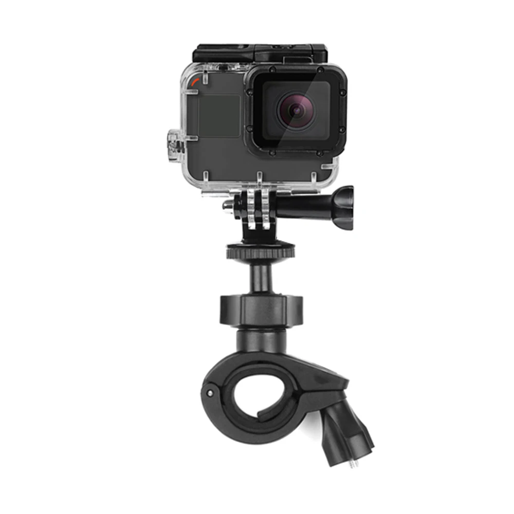 Зажим для руля велосипеда с круглым креплением GoPro Hero 9 10 черный Xiaomi Yi 4K Sjcam Sj4000 Eken