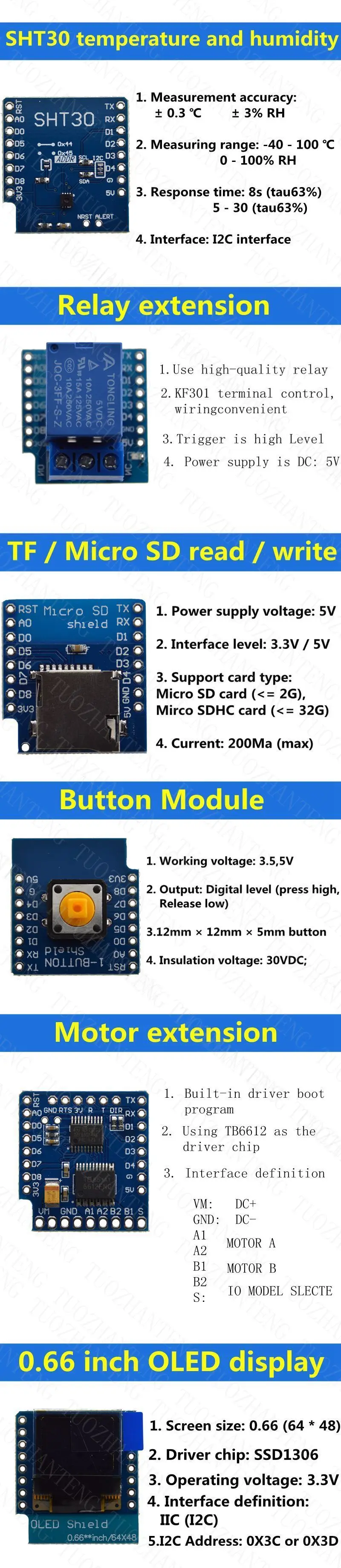 TZT 15 шт. TZT D1 mini Pro WiFi макетная плата комплект NodeMcu Lua, на основе ESP8266 D1 mini Pro V1.1.0 для Arduino