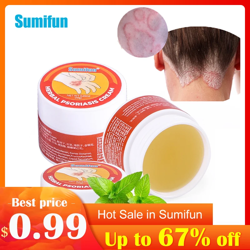 

Sumifun Psoriasis Cream Dermatitis Eczematoid Eczema Ointment Antibacterial Anti itching Rash Urticaria Medical Plaste Skin Care