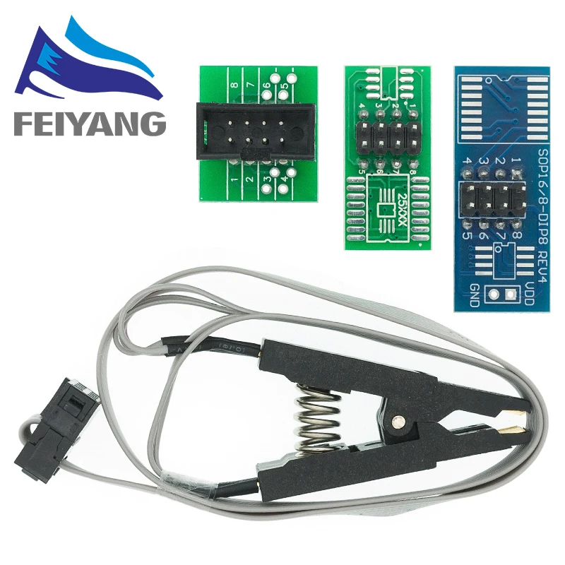 Обновленная версия тестовый зажим SOIC8 SOP8 для EEPROM 93CXX / 25CXX/24CXX встроенное