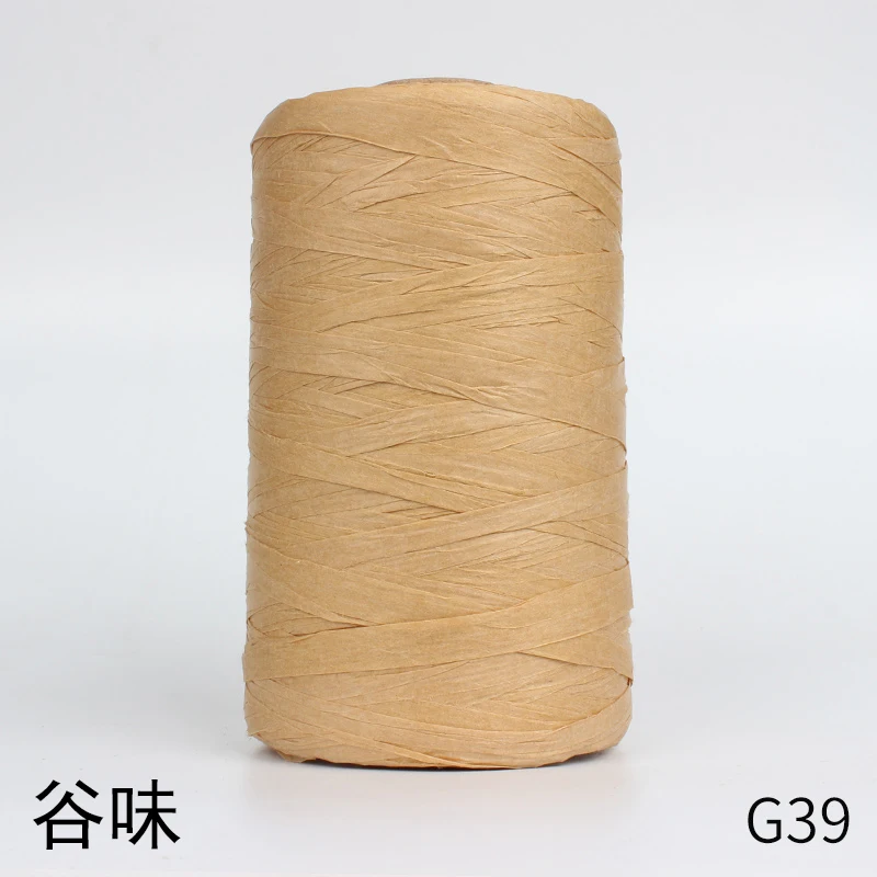 Пряжа из рафии для вязания крючком натуральный соломенный материал ручного