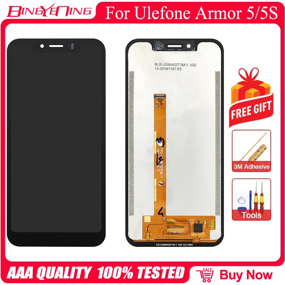 For Ulefone Armor 5/5S LCD&Touch Screen Digitizer Display For Ulefone Armor 6/6E/6S LCD&Touch Screen Digitizer Display enlarge