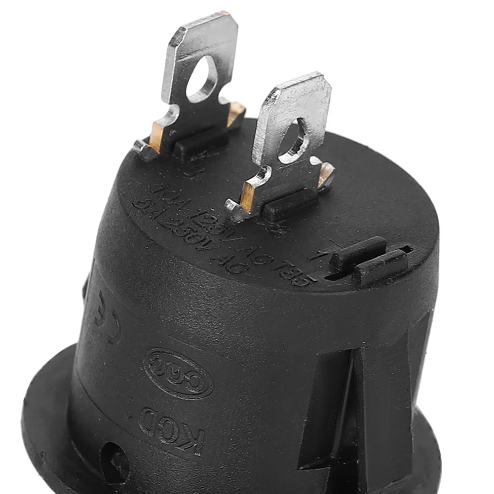 10pcs Rocker Switch KCD1 ON-OFF 2Pin Round Boat Power 6A250VAC/10A125VAC | Switches