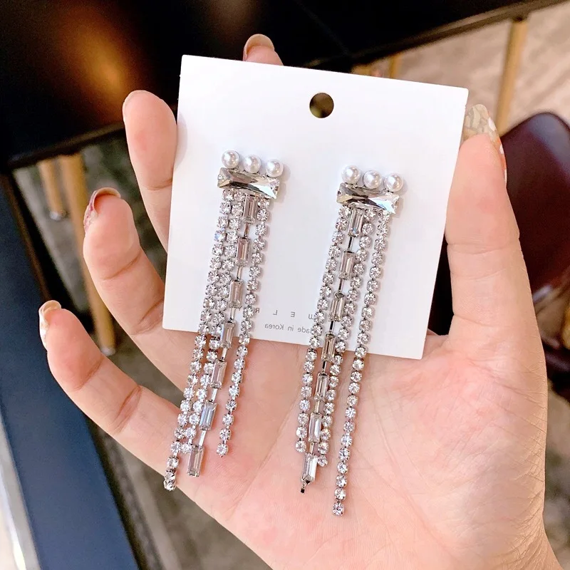 2019 новый тип отель Deluna Lee Ji Eun с шипами кисточкой серьги для девочек на день