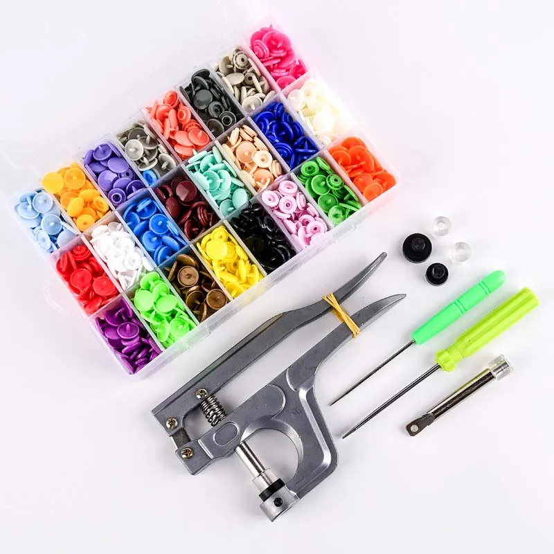 

Resin Snap Button Installation Tool Sihetun Buckle Hand Pressure Clamp Pressure Pliers Plastic Buckles Button Sewing Tool Set