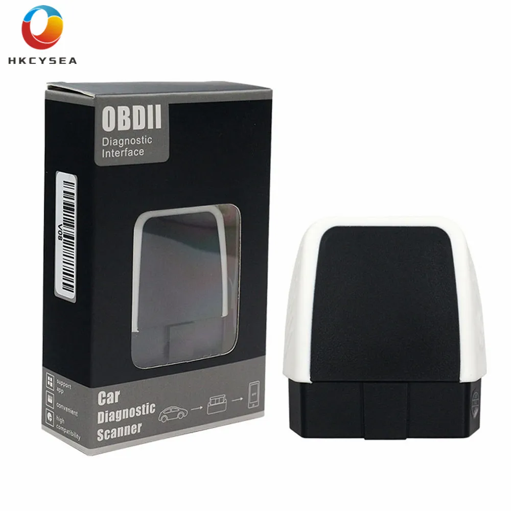 HKCYSEA ELM327 V08 Bluetooth 4 0 HW V2.2 PIC18F25K80 ELM 327 для Android/iOS/Windows лучше чем V1.5 светодиодный