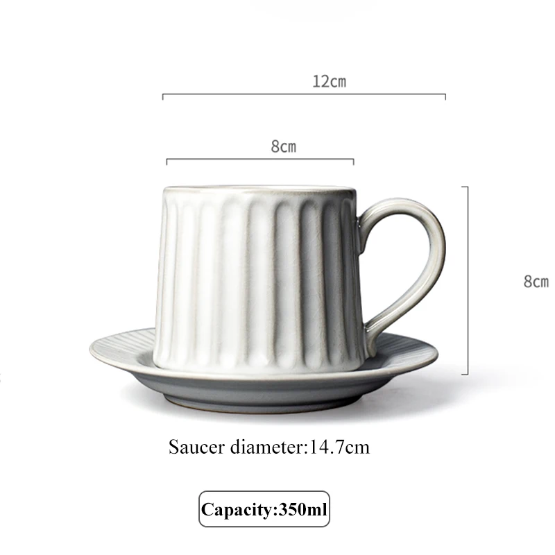 350ml Japanese Style Coarse Pottery Coffee Cup Vintage Ceramic Tea High Capacity Milk Juice Water Mugs Home Drinkware | Дом и сад
