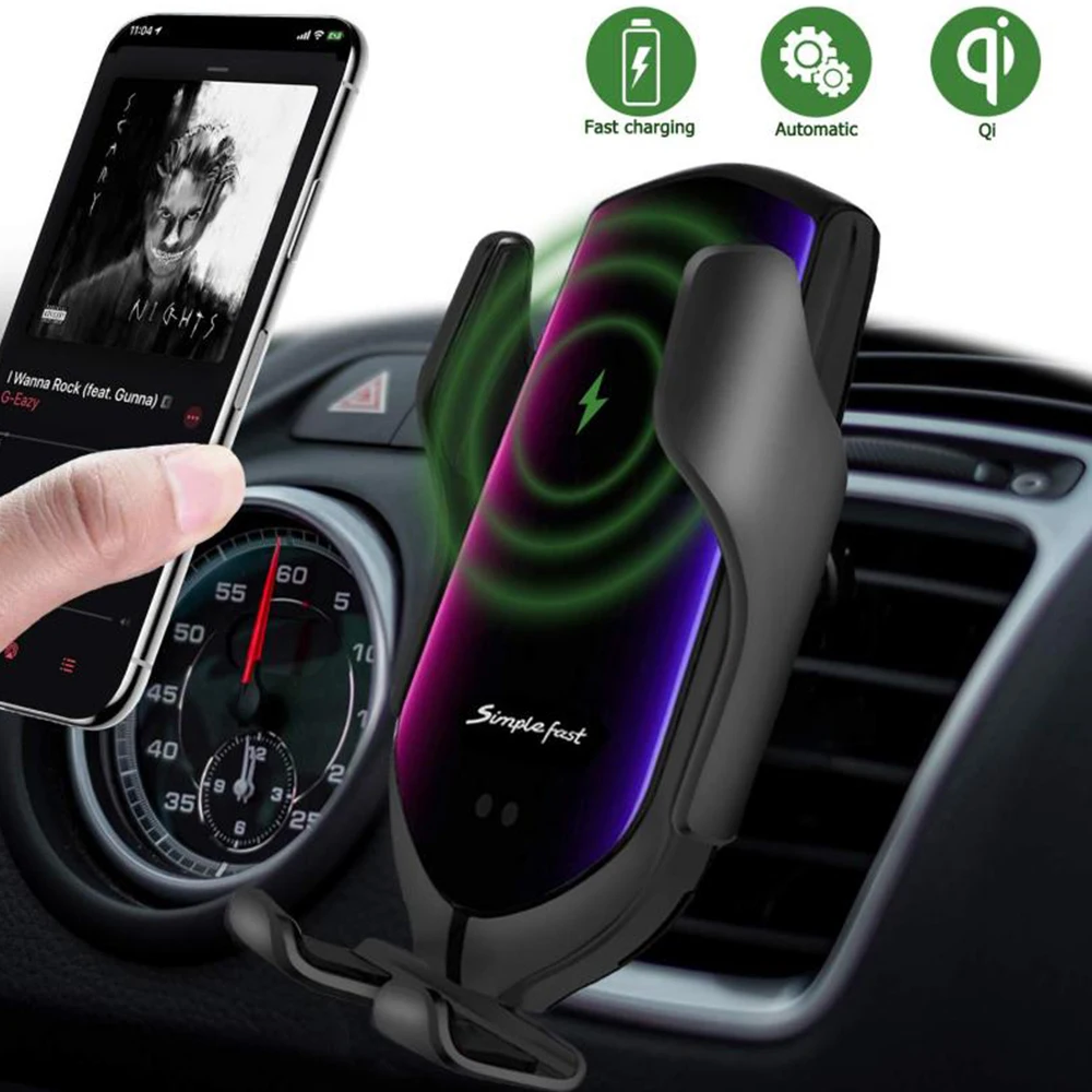 Автомобильный держатель для смартфона FLOVEME R3 подставка с датчиком и беспроводным