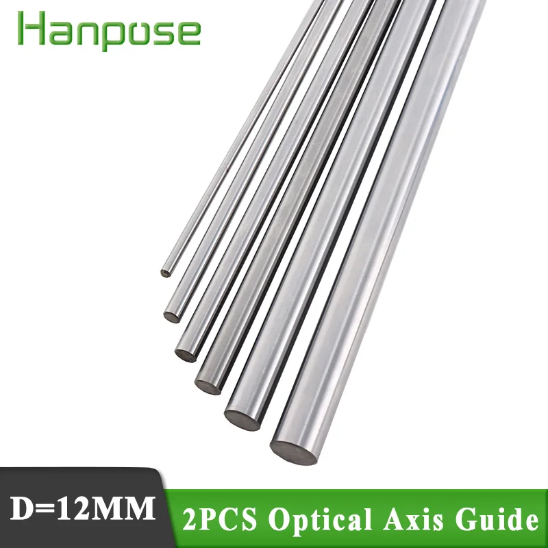 

2pcs D=12mm 100 200 300 400 500mm linear shaft 3d printer parts 300mm 400mm Cylinder Chrome Plated Liner Rods axis