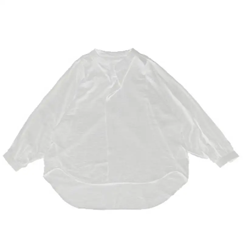 

Рубашка мужская с длинным рукавом, приталенная простая блуза, Модный пуловер с воротником-стойкой, свободная повседневная большого размера