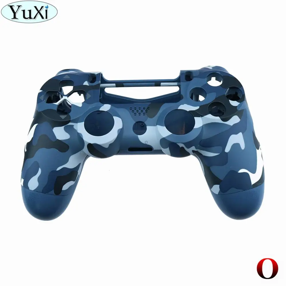 O YuXi для sony для PS4 Pro тонкий контроллер пластик JDS 040 JDM-040 чехол Передняя Задняя крышка корпус с кнопками мод комплект - Цвет: O
