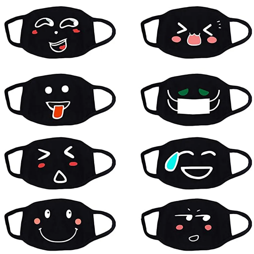 6 &quotунисекс&quot из рот многоразовые маски белого цвета в виде милого героя аниме