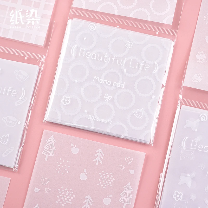 Креативная красочная жизнь пули журнал прозрачная бумага липкая для заметок