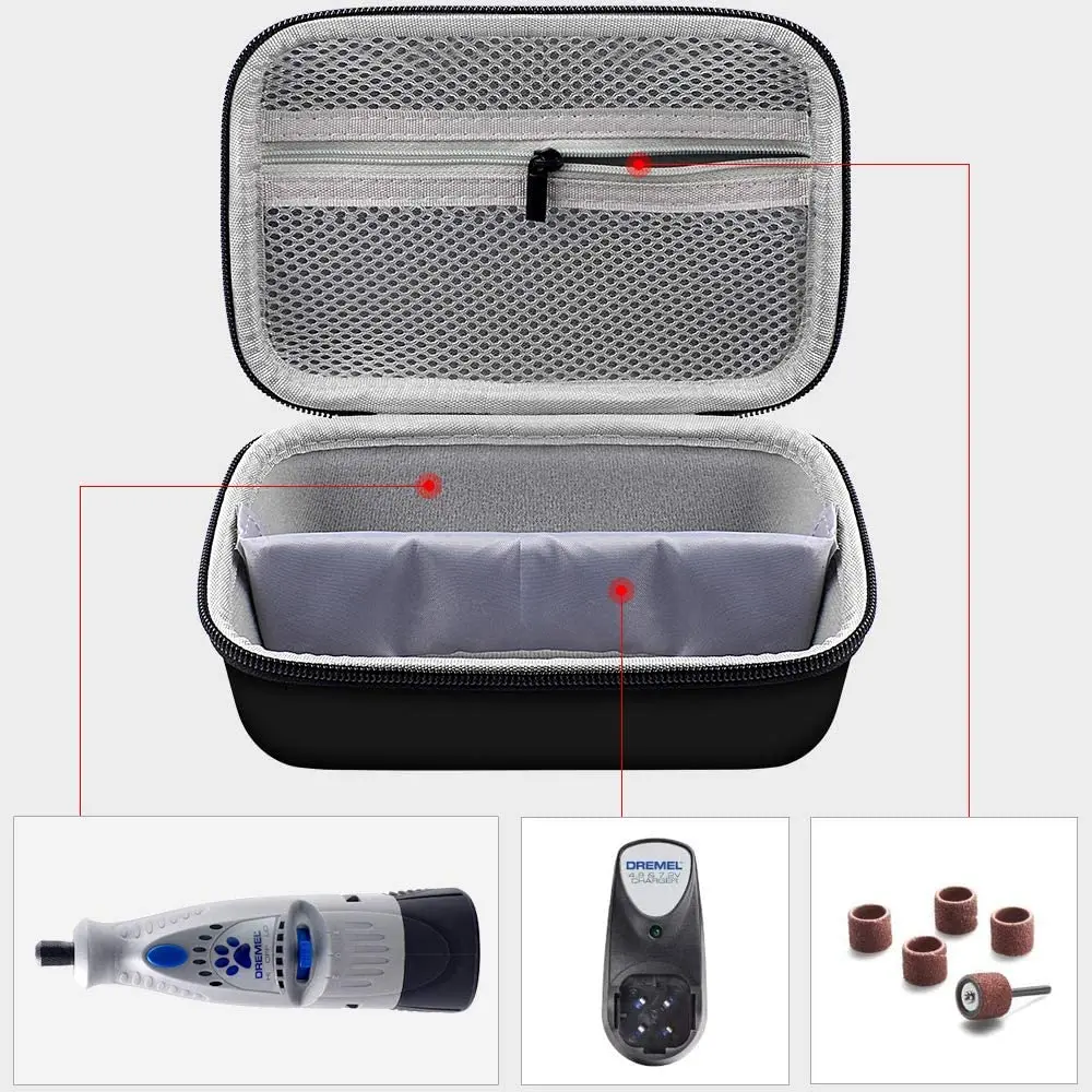 Чехол для хранения и защиты совместимый с Dremel 7300 PT 4 8 В беспроводной вращающийся