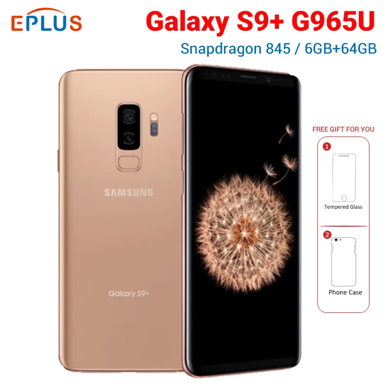 samsung Galaxy S9 Plus S9+ G965U мобильный телефон T-Mobile версия 6," Snapdragon 845 Восьмиядерный 6 ГБ 64 Гб телефон