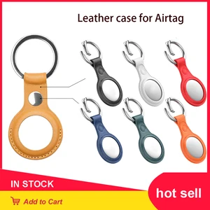 2021 TPU Protection Case For Apple Airtags Locator Leather Protective
Sleeve Tracker Anti-lost Device Keychain Protective Cover