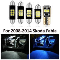 16pcs white canbus car led interior light kit reading bulbs fit for 2008 2014 skoda fabia 2 mk2 mk ii map dome cargo door lamp