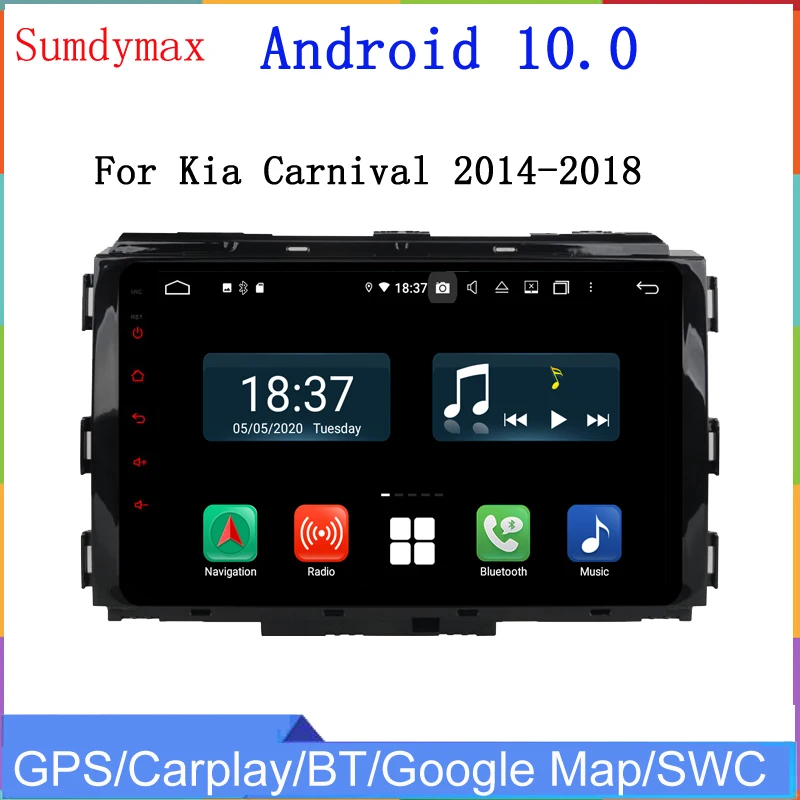 8-ядерный автомобильный мультимедийный плеер Android 10 для kia Carnival 2019 2020