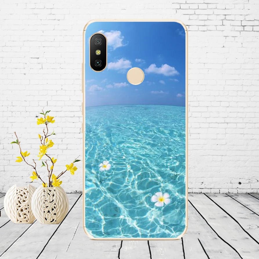 K55 Силиконовый чехол для Xiaomi mi A2 LITE, чехол с полной защитой, мягкая задняя крышка из ТПУ, чехол для телефона s для Xio mi A2 LITE, бампер - Цвет: K55
