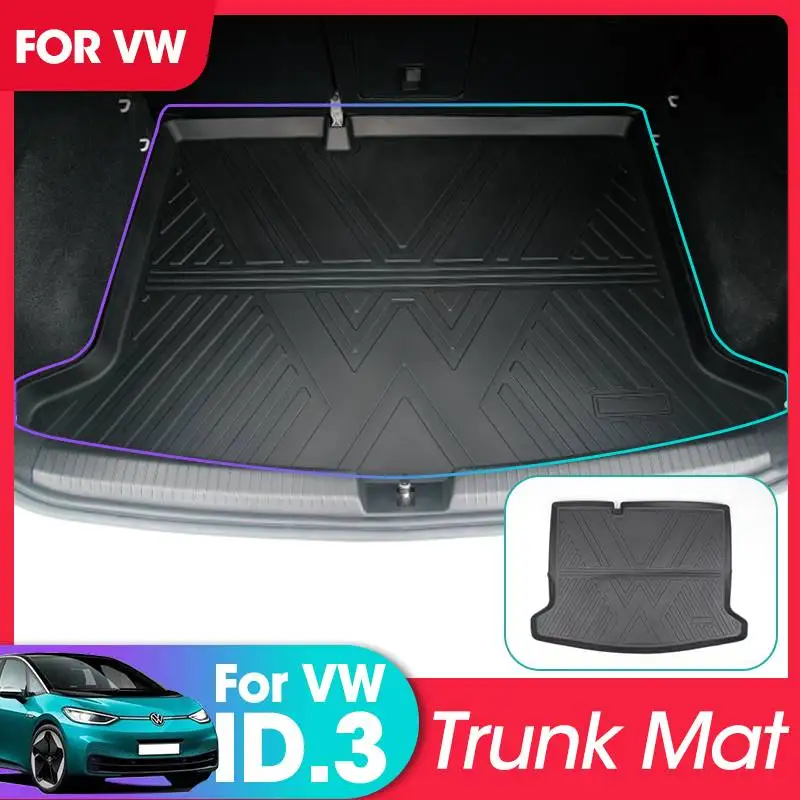 

For VW ID3 2021 Car Trunk Mat Waterproof Non-slip Cargo Liner Car Floor Mats Trunk Luggage Protection for Volkswagen ID.3 2021