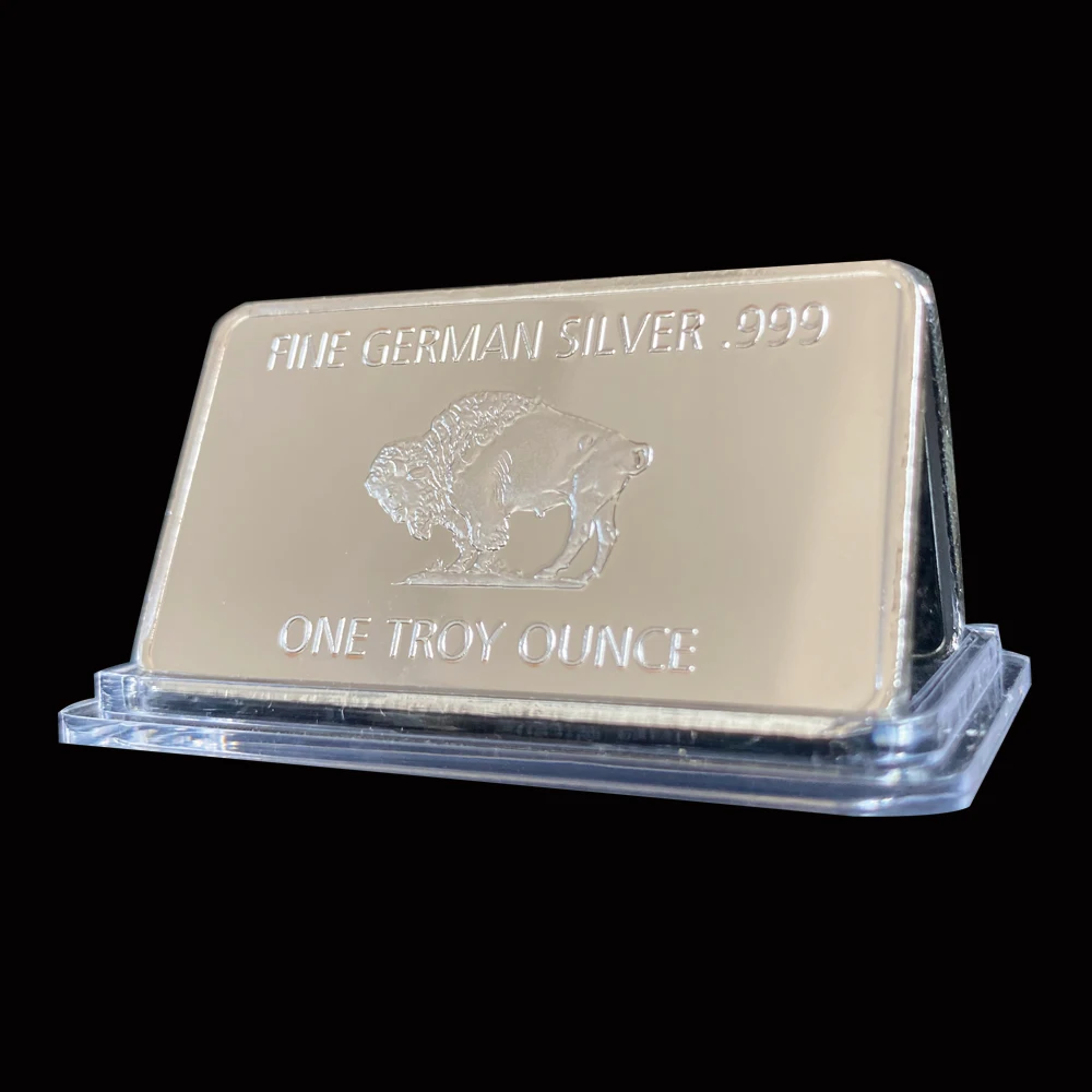 10 шт. Мятная 1 Тройная унция буйвол Немецкая Серебряная слитка копия монет