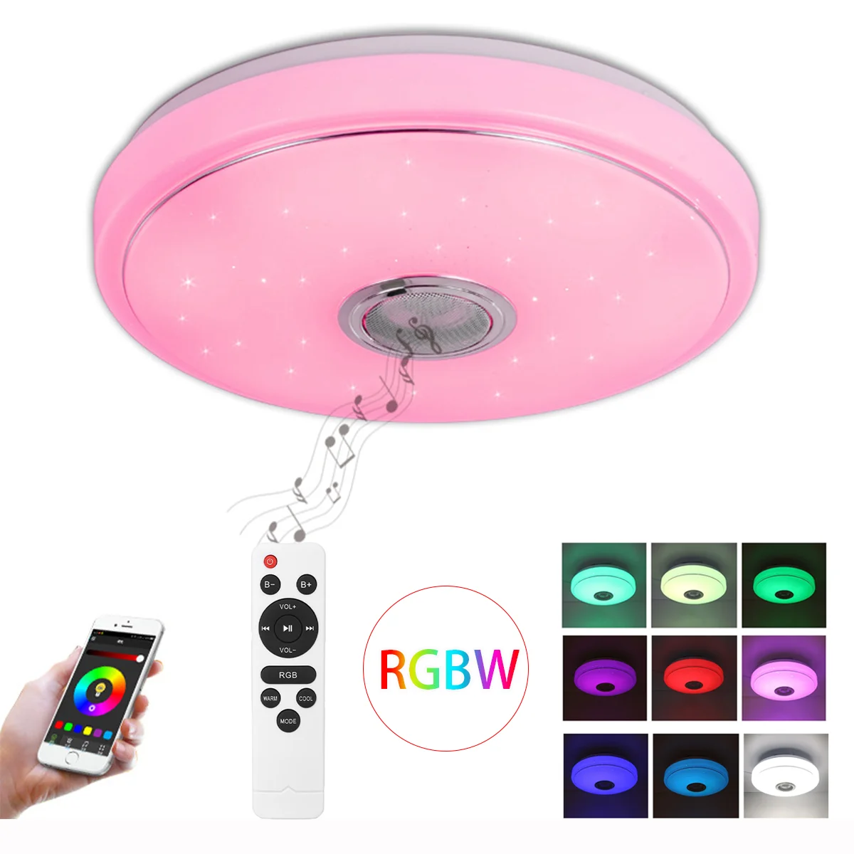 Современный RGB светильник 100 Вт светодиодный потолочный домашнее освещение