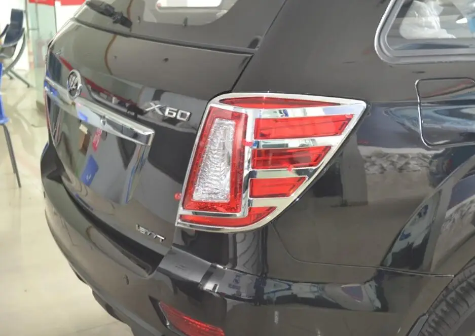 ABS Хромированная Автомобильная передняя фара + Задняя задсветильник крышка фары