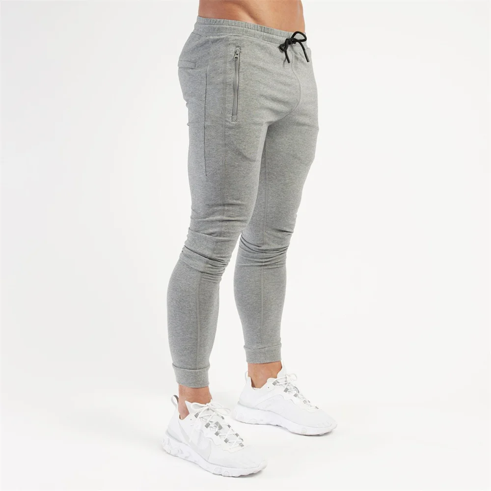 Осенние штаны для бега мужские хлопковые тренировочные брюки тренировок в