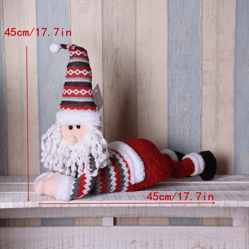 47 см Санта Клаус рождественские украшения для дома Enfeite De Natal большая кукла игрушка рождественские украшения для елки рождественские украшения