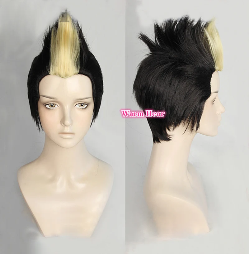 Парик для косплея из аниме Токио термостойкий синтетический темный молочный