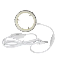k d060 ultra thin 60 led ring light 4 5w usb charger adjustable illuminator lamp for industrial microscope camera light source