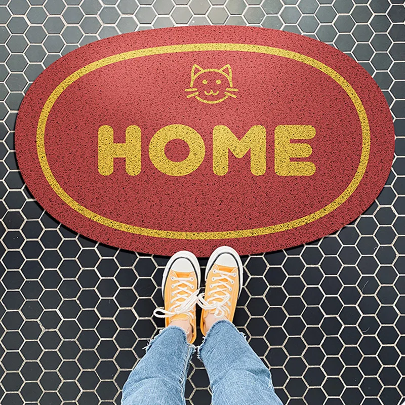 PVC Welcome Mats for Front Door Indoor Outdoor Waterproof Antiwear Anti Slip Bathroom Rugs Entrance Doormat Kitchen Floor Mat | Дом и сад