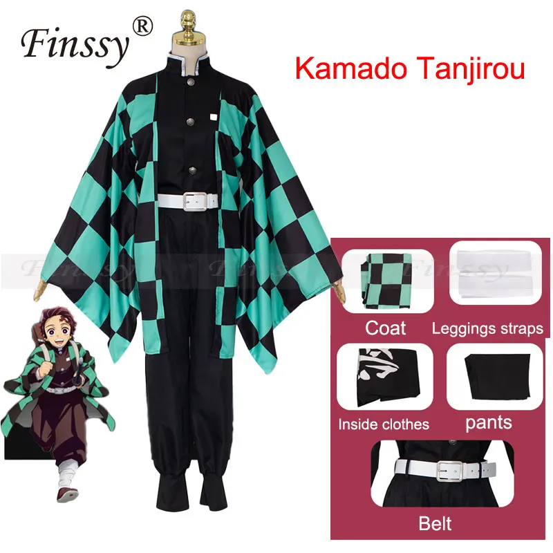 Аниме выставка персонаж косплей костюм Demon Slayer Kimetsu no Yaiba Tanjirou Nezuko косплей кимоно парик