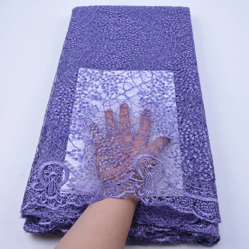 Чистая Белая французская сетчатая кружевная ткань высокого качества