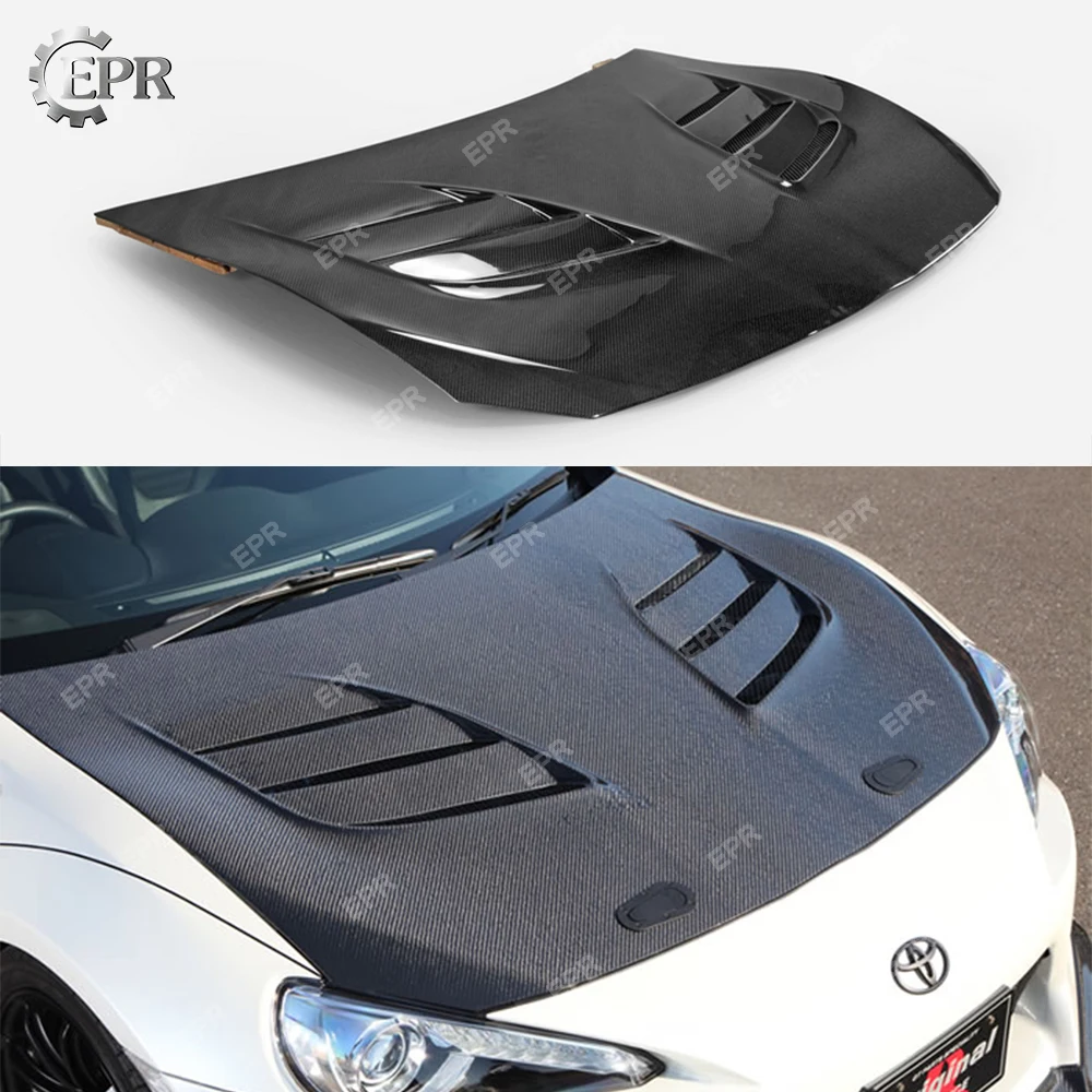 Для FT86 BRZ VRS1 карбоновое волокно/Стекловолокно вентилируемый капюшон Аэро отделка