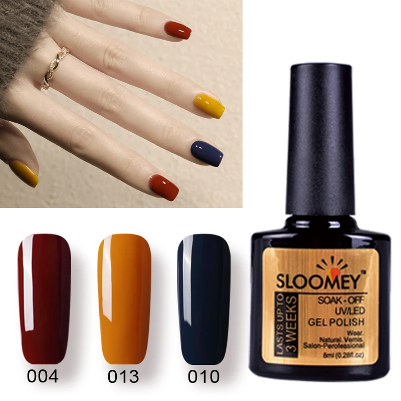 

SLOOMEY 10/20/40pcs/Set Gel Polish Varnish Set Soak off UV Holographics Glitter Sequins Gel Nail Polish Set for Nail Art Design