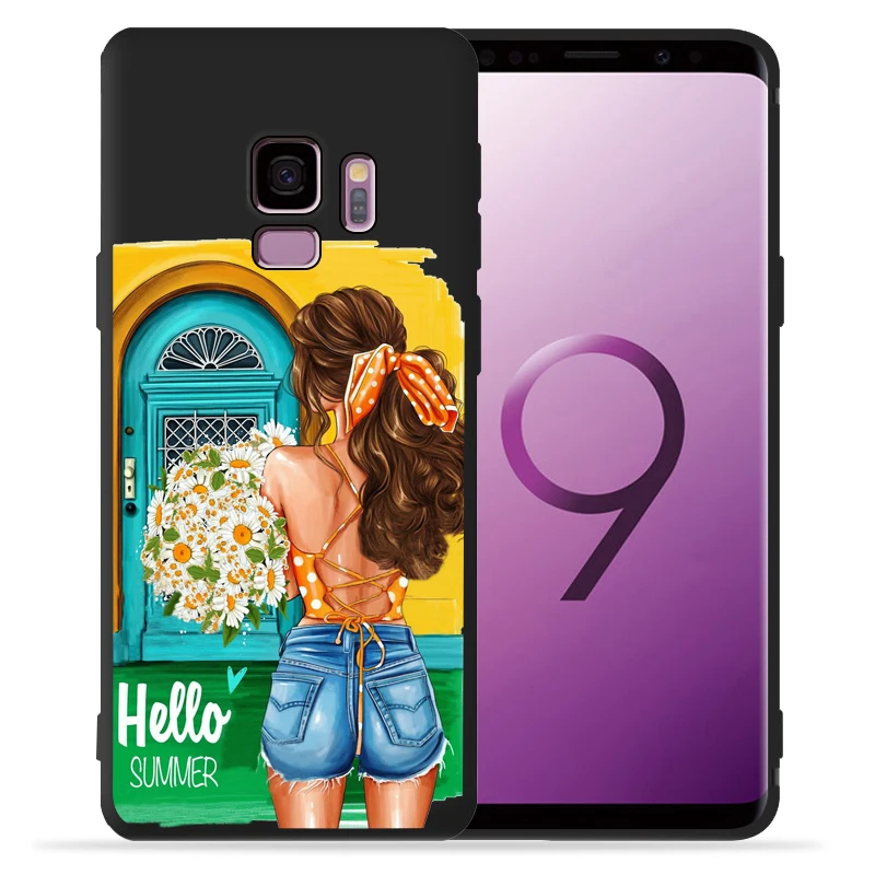 Сексуальная девушка Роскошный чехол для телефона samsung Galaxy S9 S8 S10 Plus S7 S6 Edge S10 Lite Note9 8 10 Pro чехол Etui - Цвет: 14